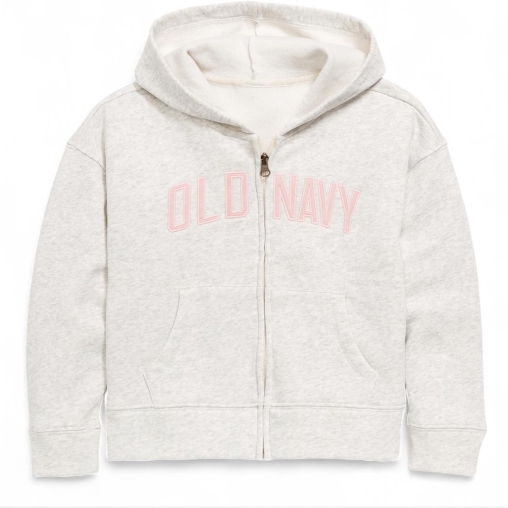 Grey & Pink Old Navy Toddler Jogger Set.